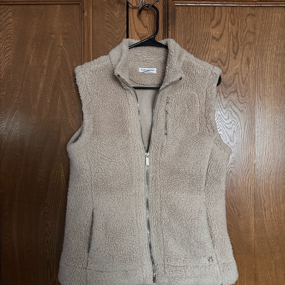 Calvin Klein Tan Fleece Vest